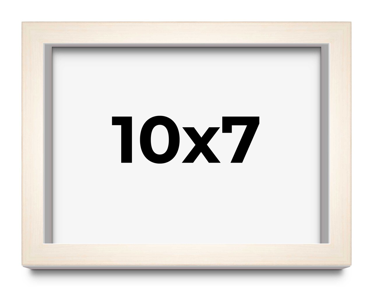 Photo Size Minimalist White Picture Frame - UV Acrylic, Foam Board Backing, Hanging Hardware